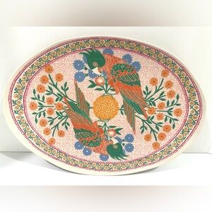 Anthropologie Ellen Merchant Melamine Serving Tray Plate Platter- 16.5 x 11.75